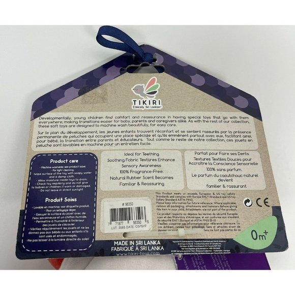 New Tikiri Fox baby lovey Blanket Toy Goodnight Wildwood Comforter Teething - Picture 3 of 9